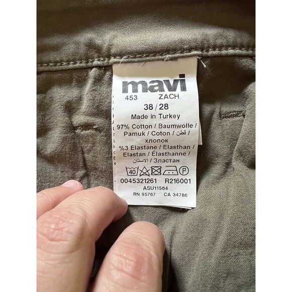 Mavi Jeans Zach Men’s - Military Green - 38 x 28 - Straight Leg - Stretch - Picture 6 of 8